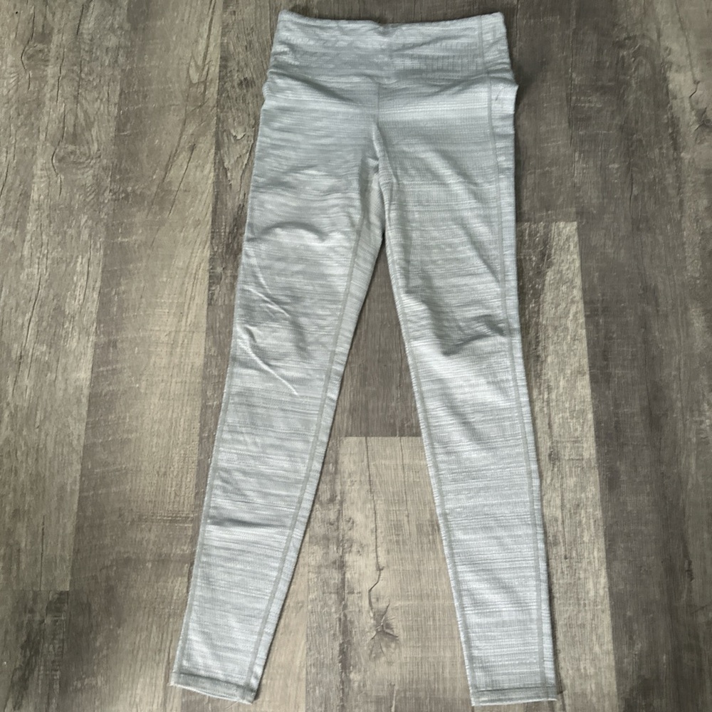 Athleta Textured Gray Leggings
